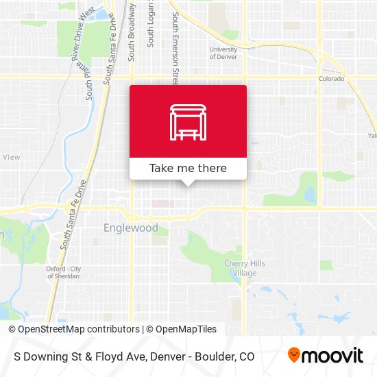 S Downing St & Floyd Ave map