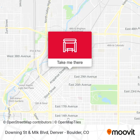 Downing St & Mlk Blvd map
