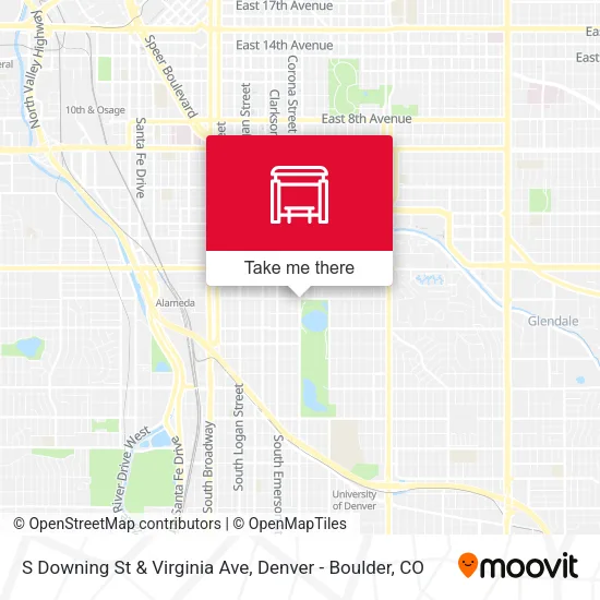 S Downing St & Virginia Ave map