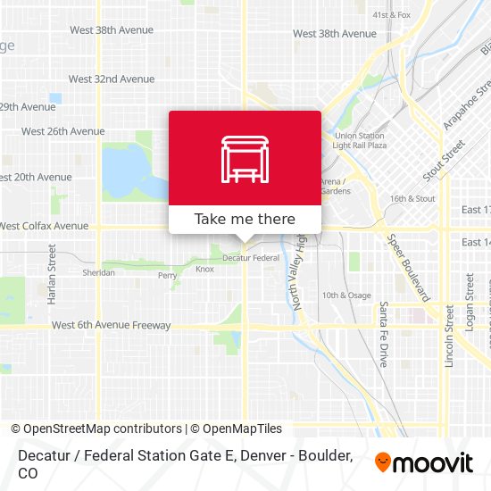 Decatur / Federal Station Gate E map