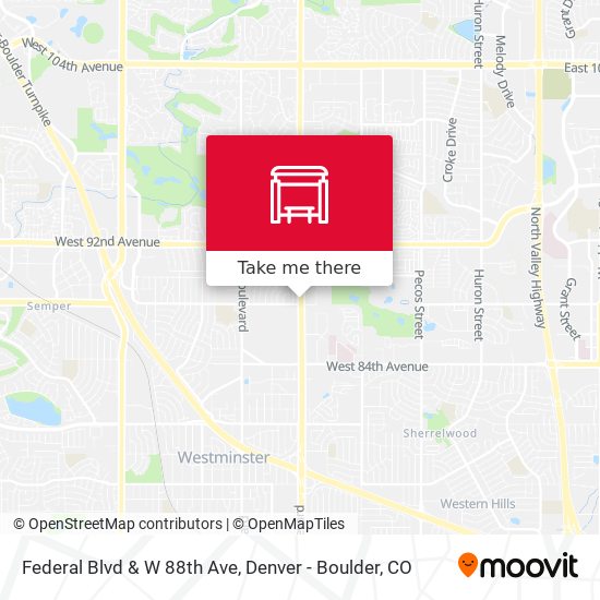 Federal Blvd & W 88th Ave map