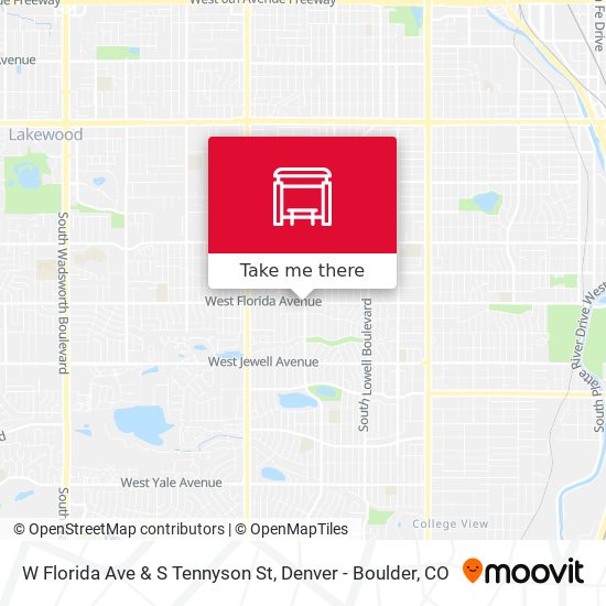 W Florida Ave & S Tennyson St map