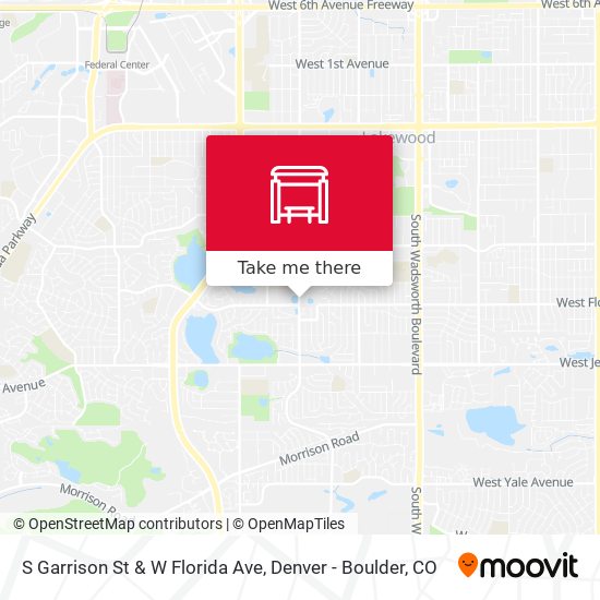 S Garrison St & W Florida Ave map
