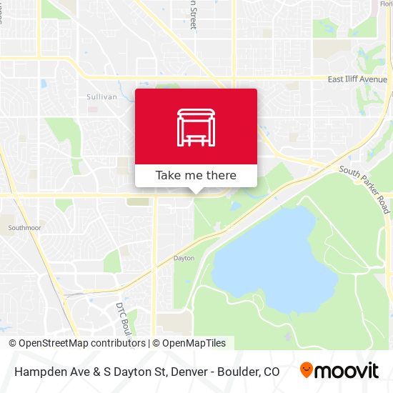 Hampden Ave & S Dayton St map