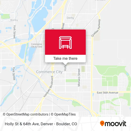 Holly St & 64th Ave map