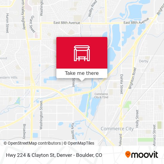 Hwy 224 & Clayton St map