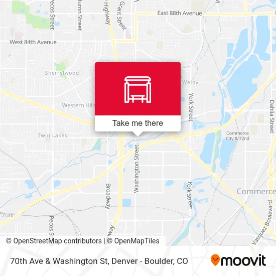 70th Ave & Washington St map