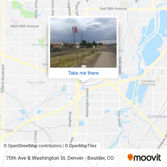 70th Ave & Washington St map