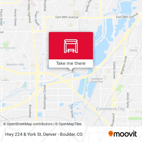 Hwy 224 & York St map