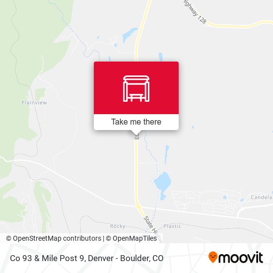 Co 93 & Mile Post 9 map