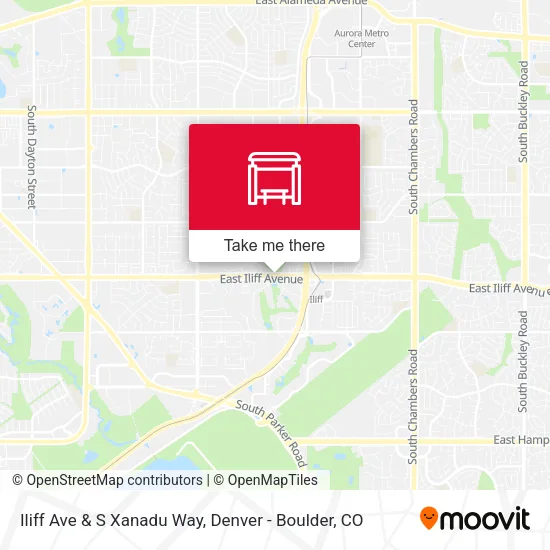 Mapa de Iliff Ave & S Xanadu Way