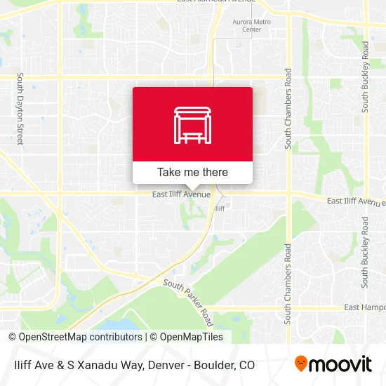 Mapa de Iliff Ave & S Xanadu Way