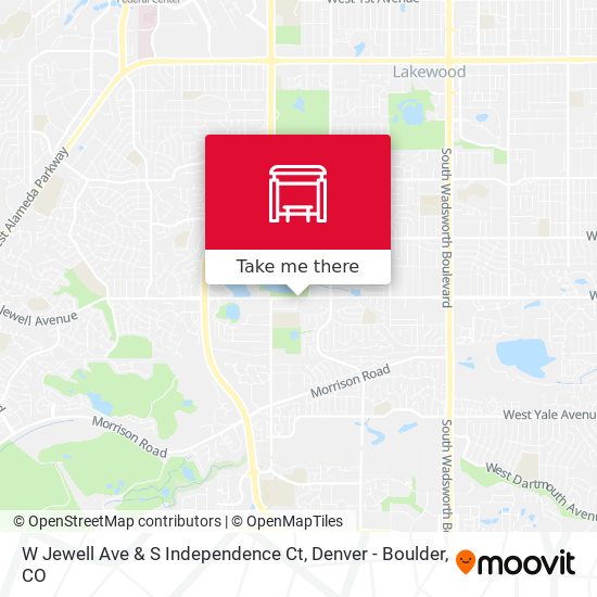 W Jewell Ave & S Independence Ct map