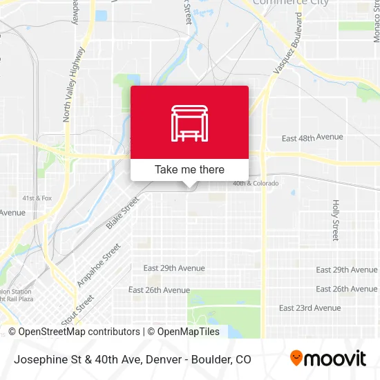 Mapa de Josephine St & 40th Ave