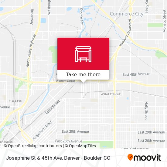 Josephine St & 45th Ave map