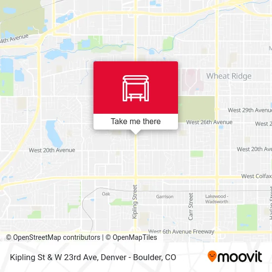 Kipling St & W 23rd Ave map