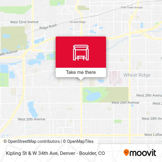 Kipling St & W 34th Ave map