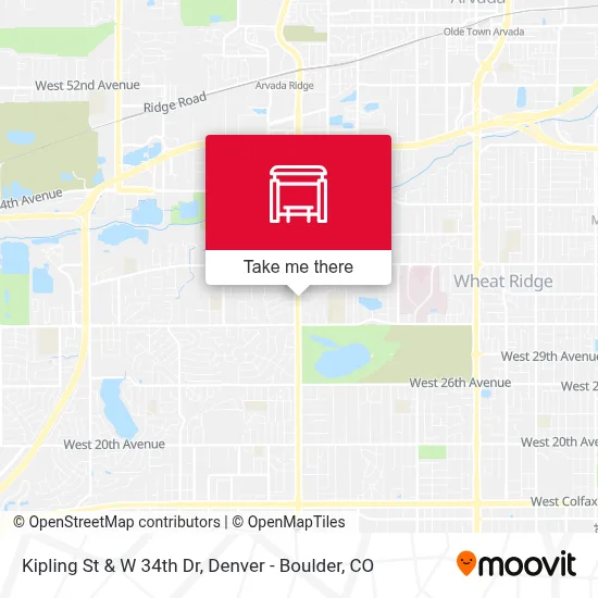 Kipling St & W 34th Dr map