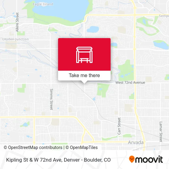 Kipling St & W 72nd Ave map