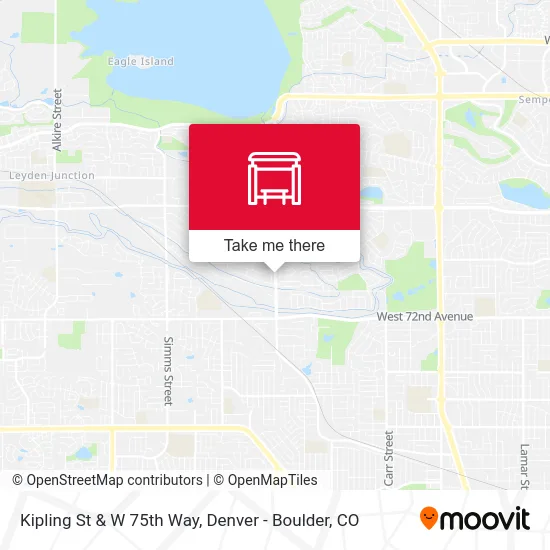 Kipling St & W 75th Way map