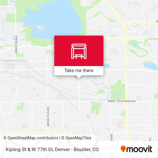 Kipling St & W 77th Dr map