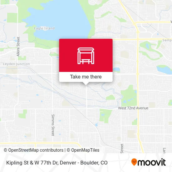 Kipling St & W 77th Dr map
