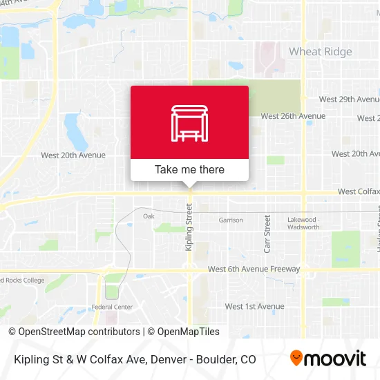 Mapa de Kipling St & W Colfax Ave