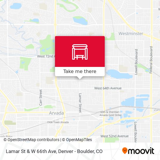 Lamar St & W 66th Ave map