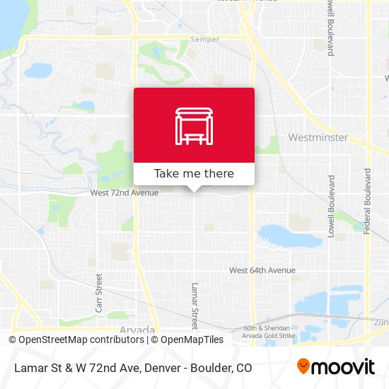 Lamar St & W 72nd Ave map