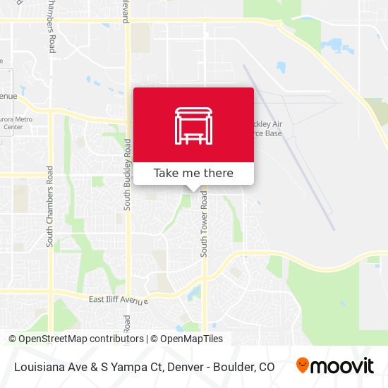 Louisiana Ave & S Yampa Ct map