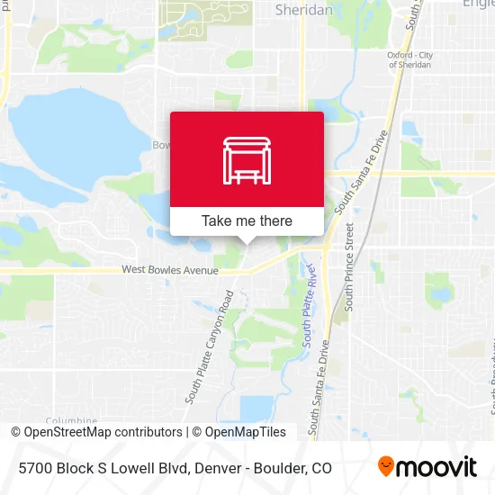 5700 Block S Lowell Blvd map