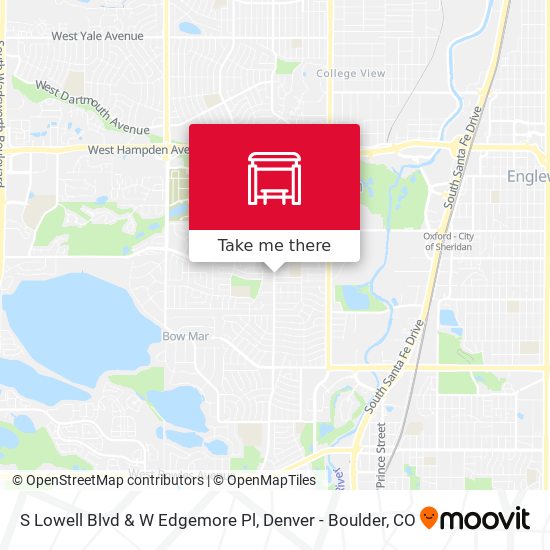 S Lowell Blvd & W Edgemore Pl map