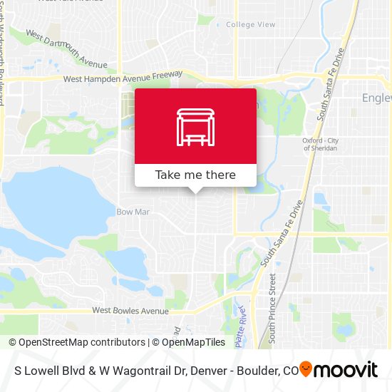 S Lowell Blvd & W Wagontrail Dr map