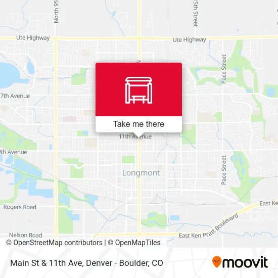 Main St & 11th Ave map