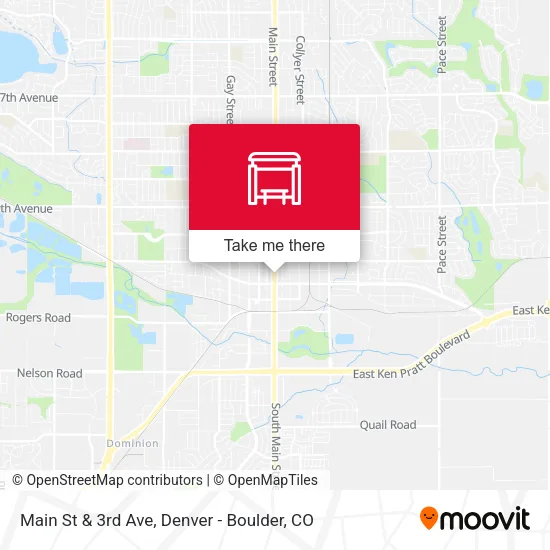 Main St & 3rd Ave map