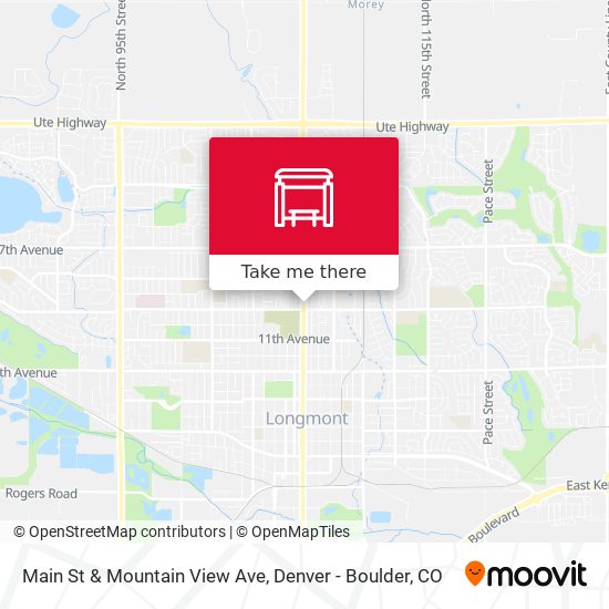 Main St & Mountain View Ave map