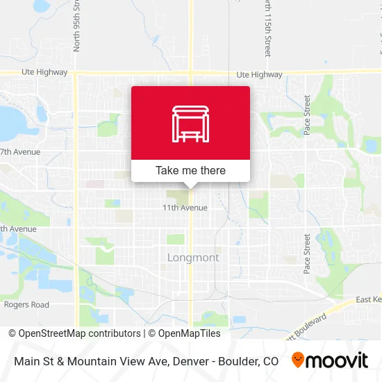 Main St & Mountain View Ave map