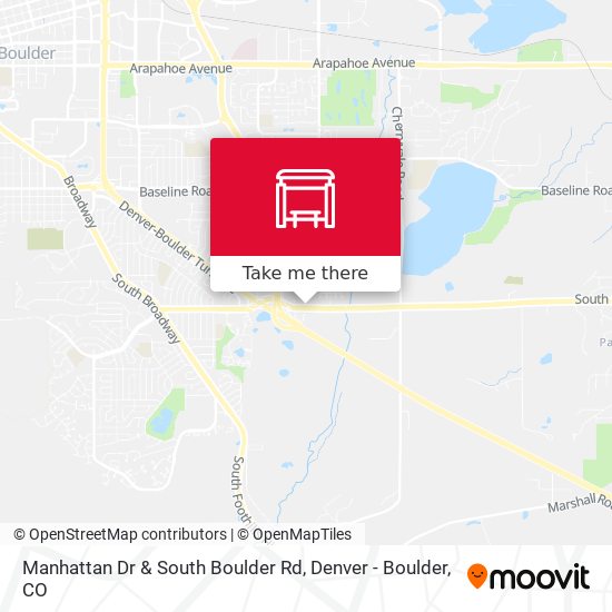 Mapa de Manhattan Dr & South Boulder Rd