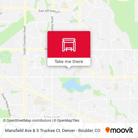 Mansfield Ave & S Truckee Ct map