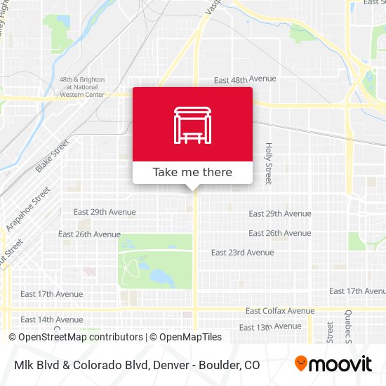 Mlk Blvd & Colorado Blvd map