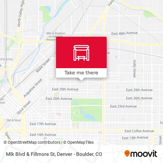 Mlk Blvd & Fillmore St map