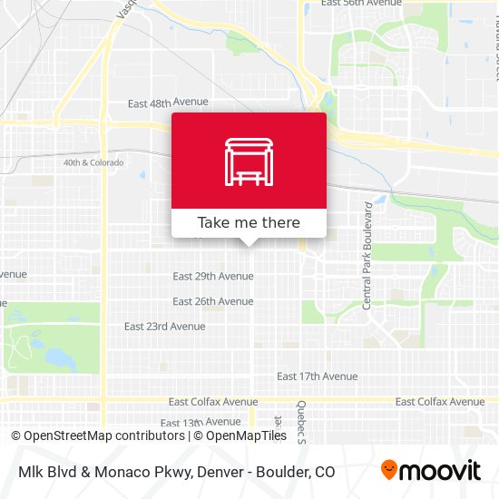 Mlk Blvd & Monaco Pkwy map