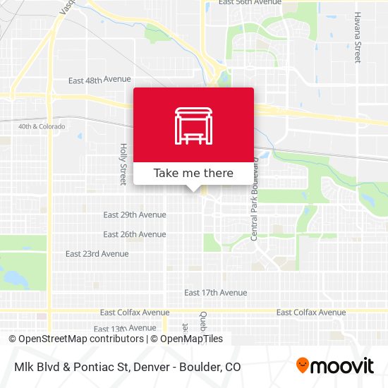 Mlk Blvd & Pontiac St map
