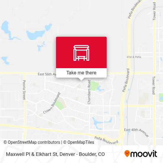 Maxwell Pl & Elkhart St map