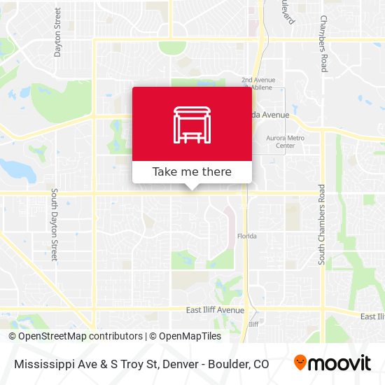 Mississippi Ave & S Troy St map
