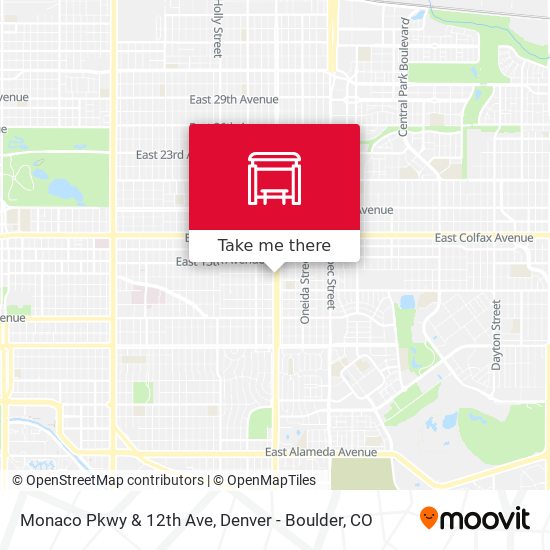 Monaco Pkwy & 12th Ave map