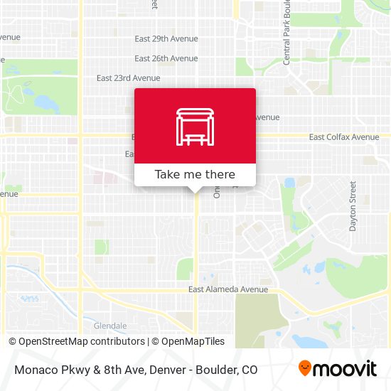 Monaco Pkwy & 8th Ave map