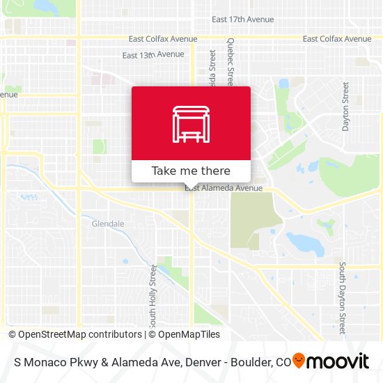 Mapa de S Monaco Pkwy & Alameda Ave