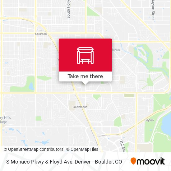 S Monaco Pkwy & Floyd Ave map