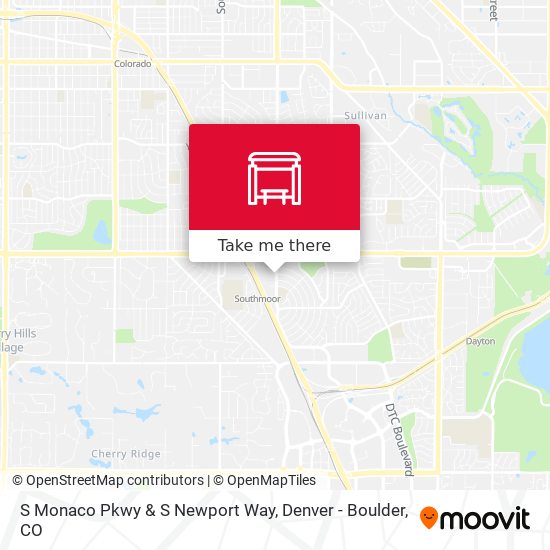S Monaco Pkwy & S Newport Way map